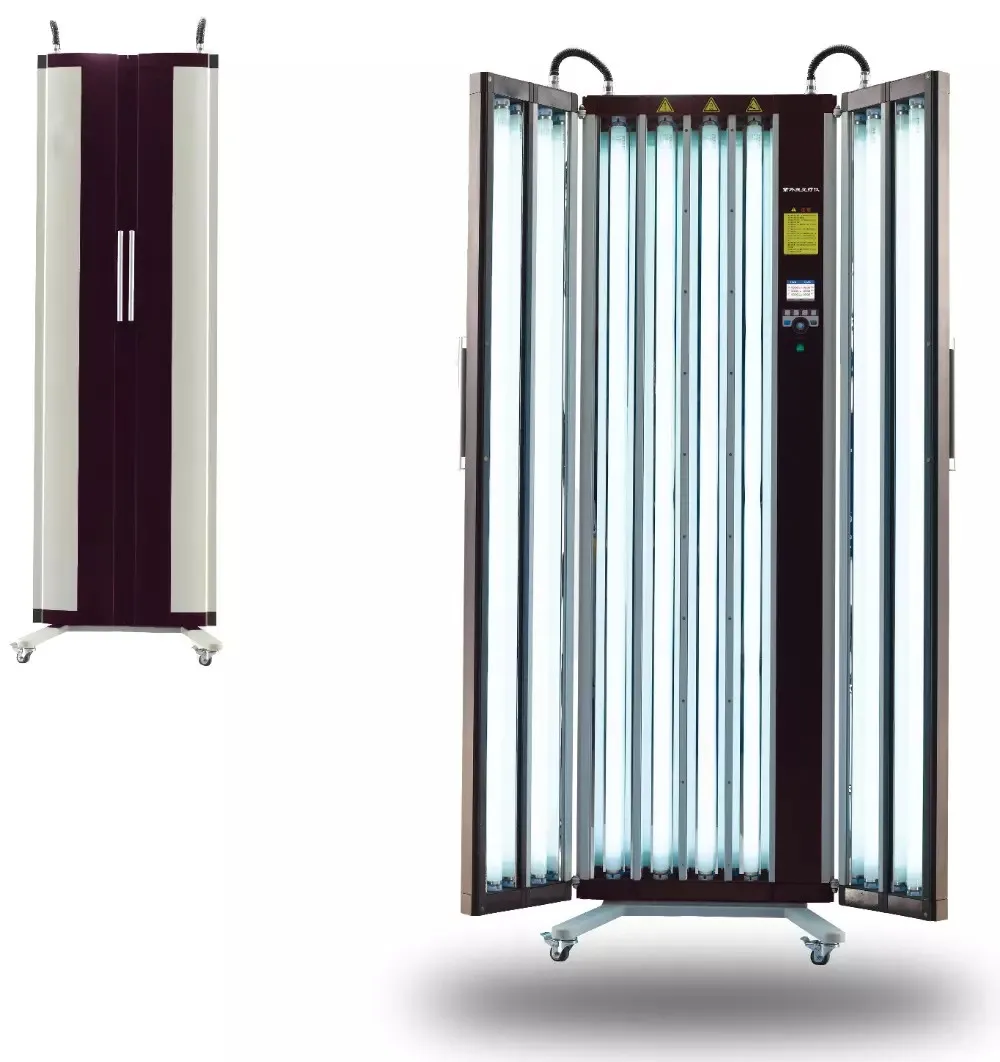 Kernel KN-4004 UV phototherapy equipment UVB lamp panel psoriasis, vitiligo ,skin disorder 8pcs UVB lamp dual door