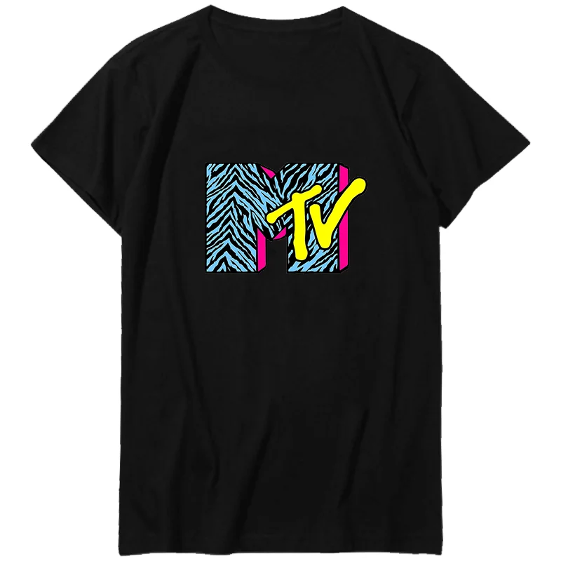 

MTV Music Television Rock Модные футболки с графическим рисунком Футболки Топы Футболки большого размера с короткими рукавами Летняя мужская одежда в стиле Харадзюку