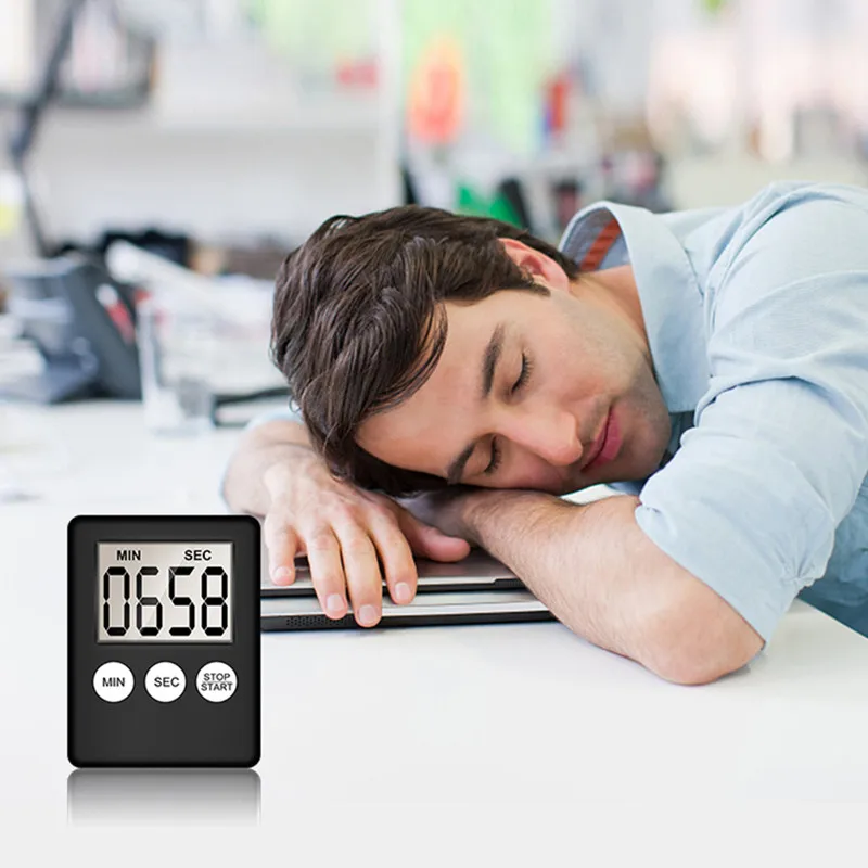 timer da cucina elettronico digitale timer elettronico multifunzione cronometro display LCD mini per esercizi sportivi cottura cottura