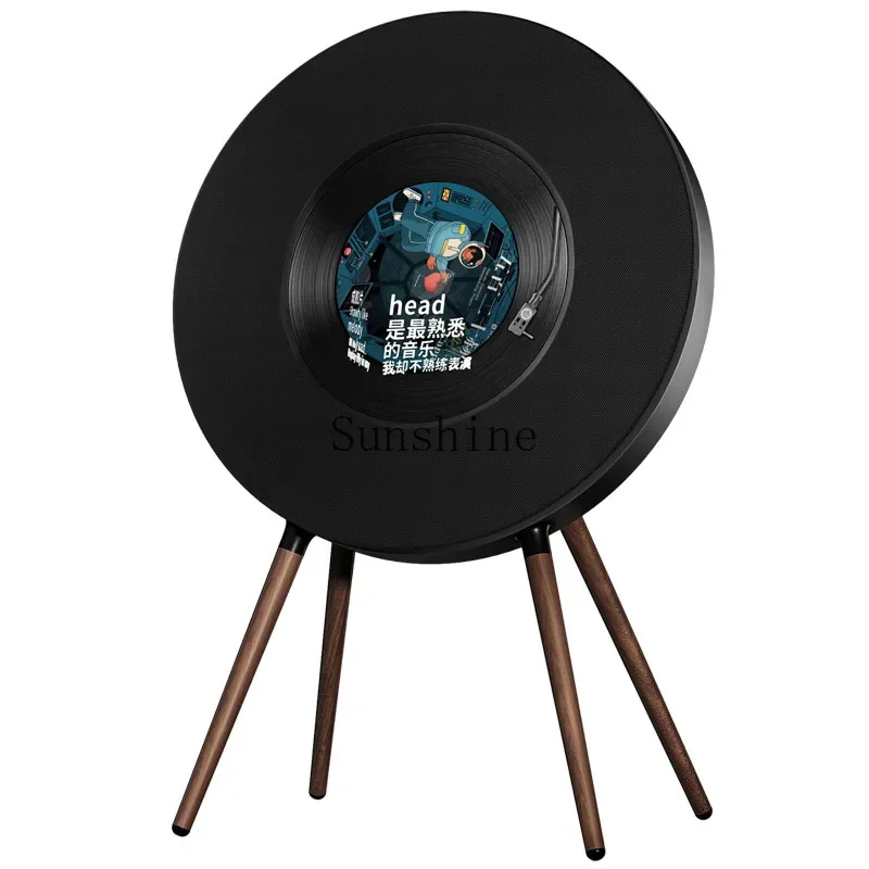 

Record lyrics speaker NetEase Yunlian name vinyl floating subtitles wireless bluetooth speaker