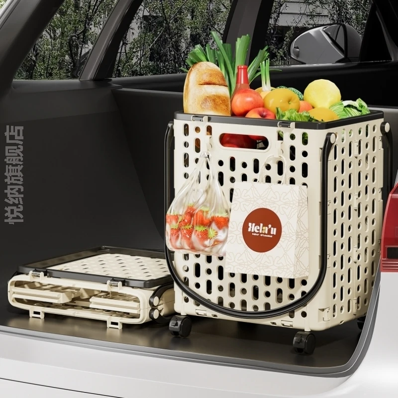 ポータブル軽量手引き式ショッピングカート野菜購入用小型トロリー貨物運搬キャンプトレーラー家庭用