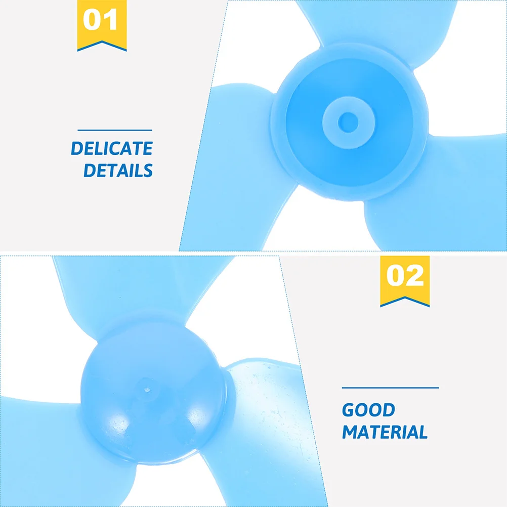 

15Pcs Tiny Fan Blades for Motor Secure Fit with Inner Hole Great for Student Science and DIY Activities Plastic Fan Blades