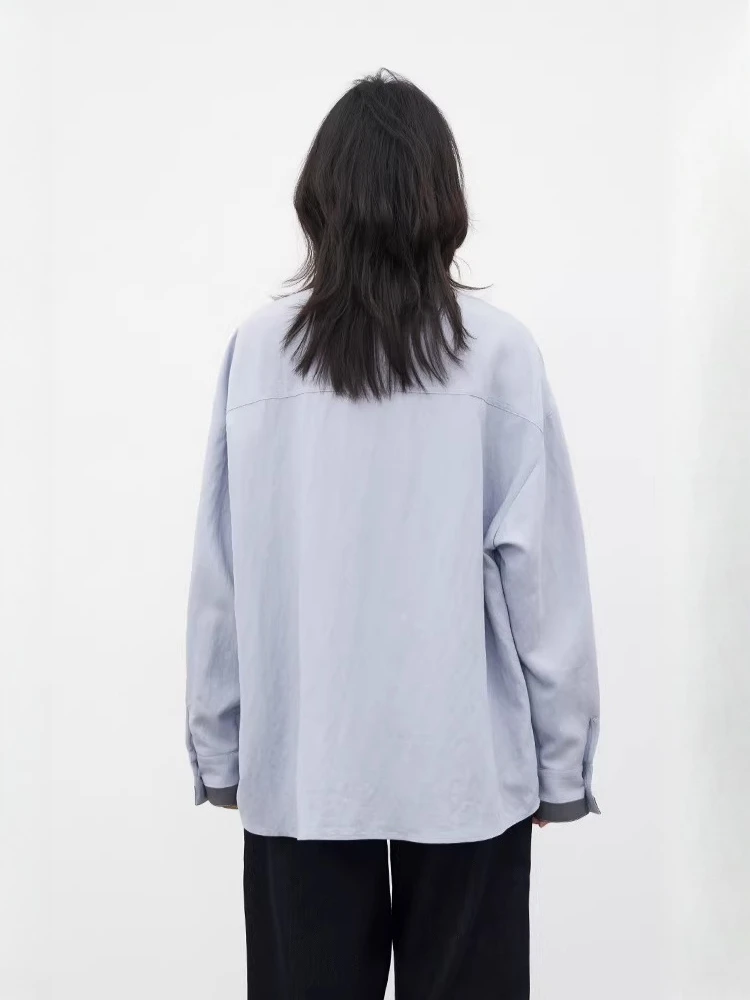 CHIC VEN Fashion Women Shirt Loose Casual Lapel Long Sleeved Blouses with Detachable Tie Female Tops Spring Summer 2026