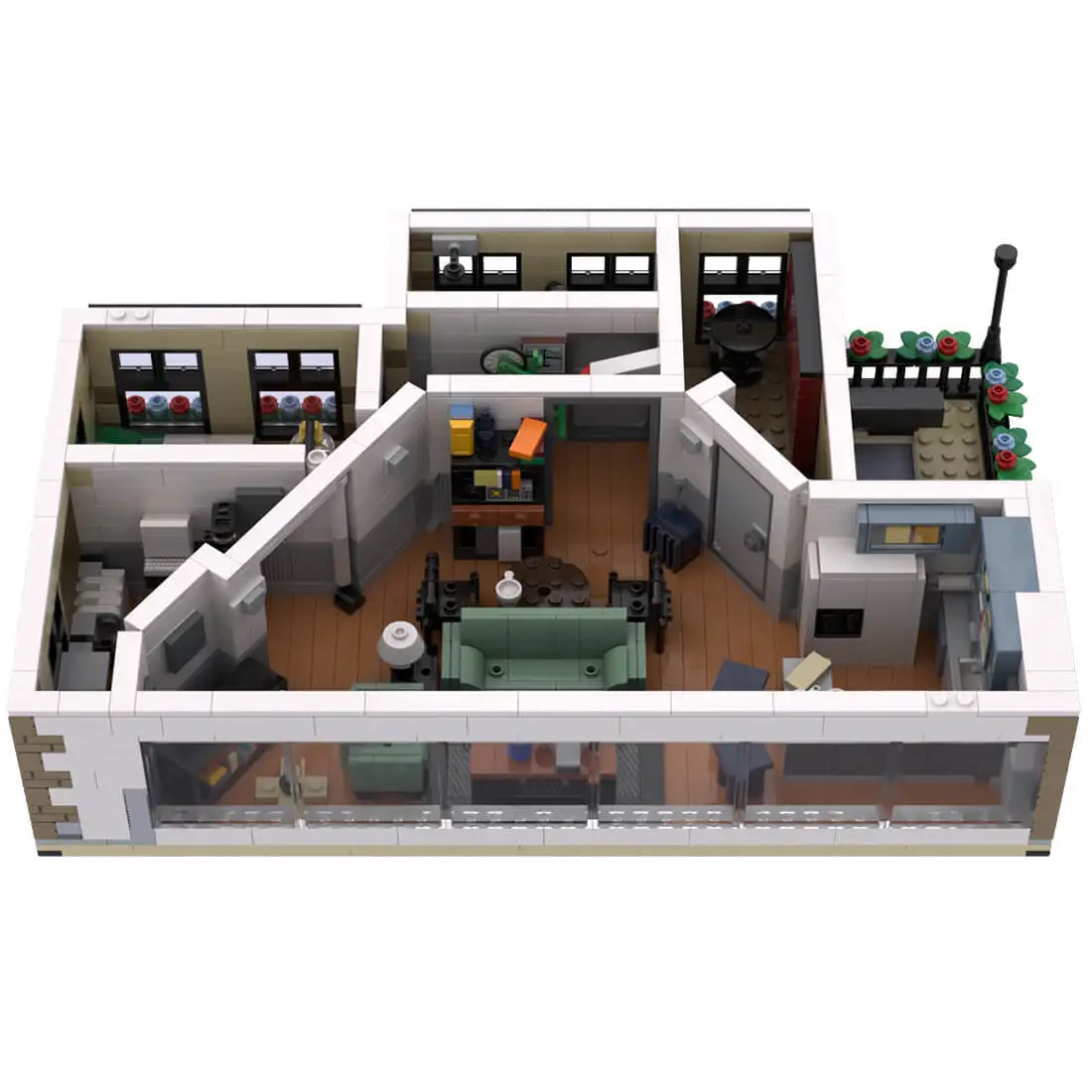 

Изготовленная на заказ часть MOC-87960, 2 комплекта зданий, модификация набора 21328, набор 1588 шт.