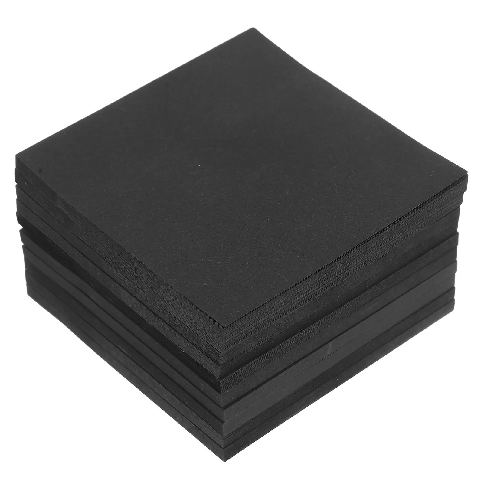 500Sheets Black Self-Stick Note Pads Strong Adhesion Compact Memo Pads for Office School Kitchen Fridge Folder Decorative