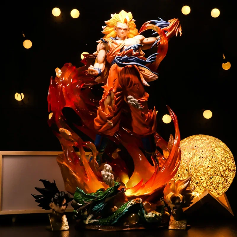 Dragon Ball Figure Sun Wukong Begit LS Super Three Super Saiyan Super Large Statue Model Ornament Gift