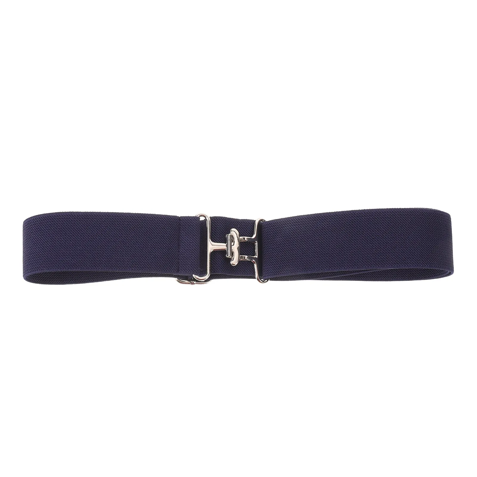 Horse Riding Bit Buckle Belt 41 Elastic Equestrian Belt Blue Wide Stretch Riding Waist Support Adjustable Quick Fit