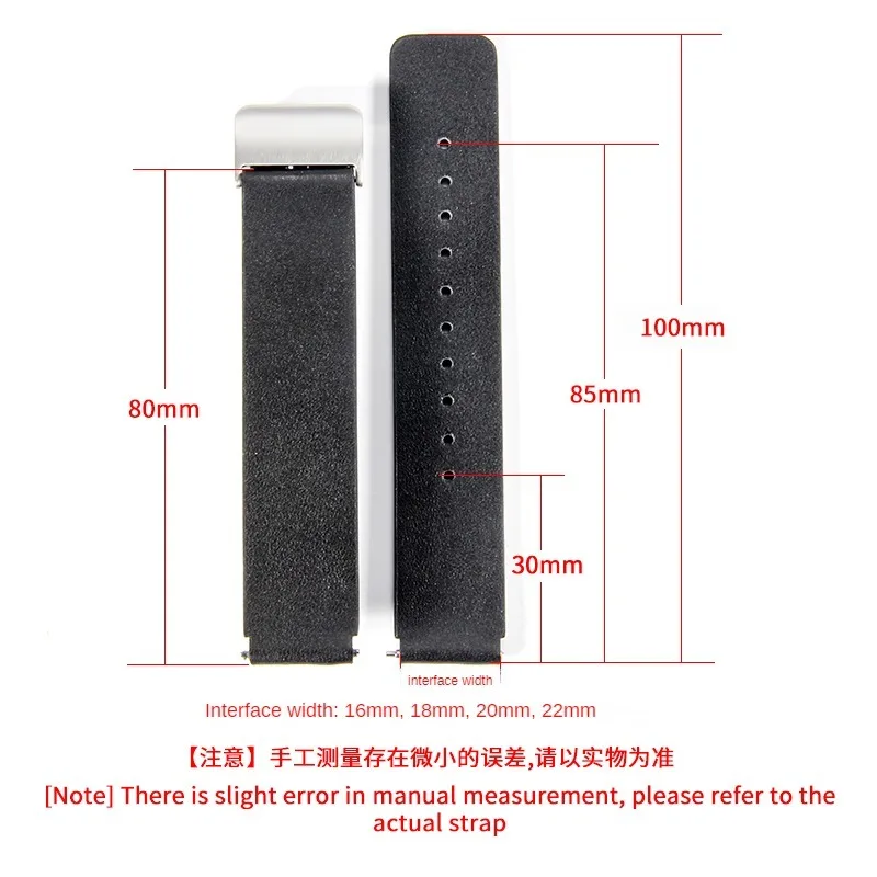 For Spaceman Dial Huawei B6 Replace Watch Strap B2 B3 B5 Smart Sports Bracelet B5 Genuine Leather Men Women 18 16mm Watchband