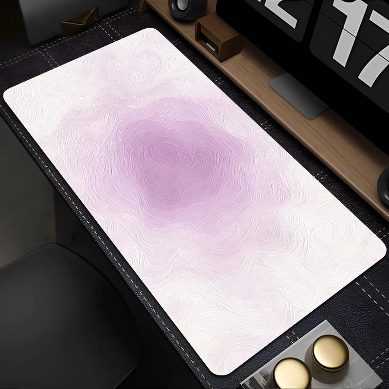Big Mouse Pad Purple Blue Yellow Pink Green Extended Desk mat Computer Gaming Accessories Low saturation gradient color Mousepad