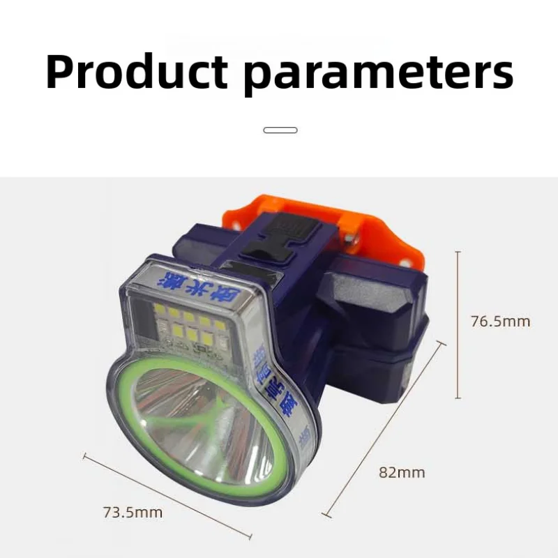 Led Rechargeable Waterproof Fishing Light Strong And Ultra Bright Mineral Lamp Can Provide Continuous Illumination For 7 Hours