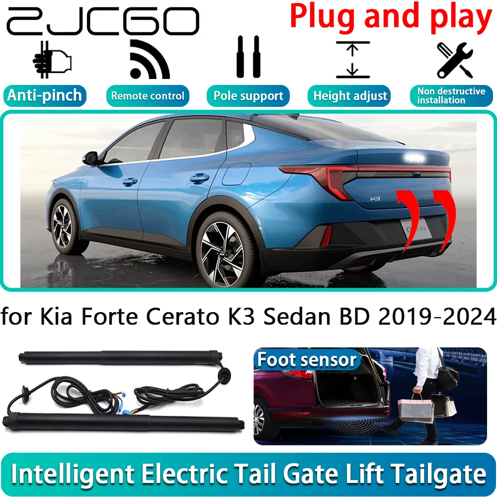 for Kia Forte Cerato K3 Sedan BD 2019-2024 Electric Powered Tailgate Power Liftgate Automatic Tailgate System With Foot Sensor