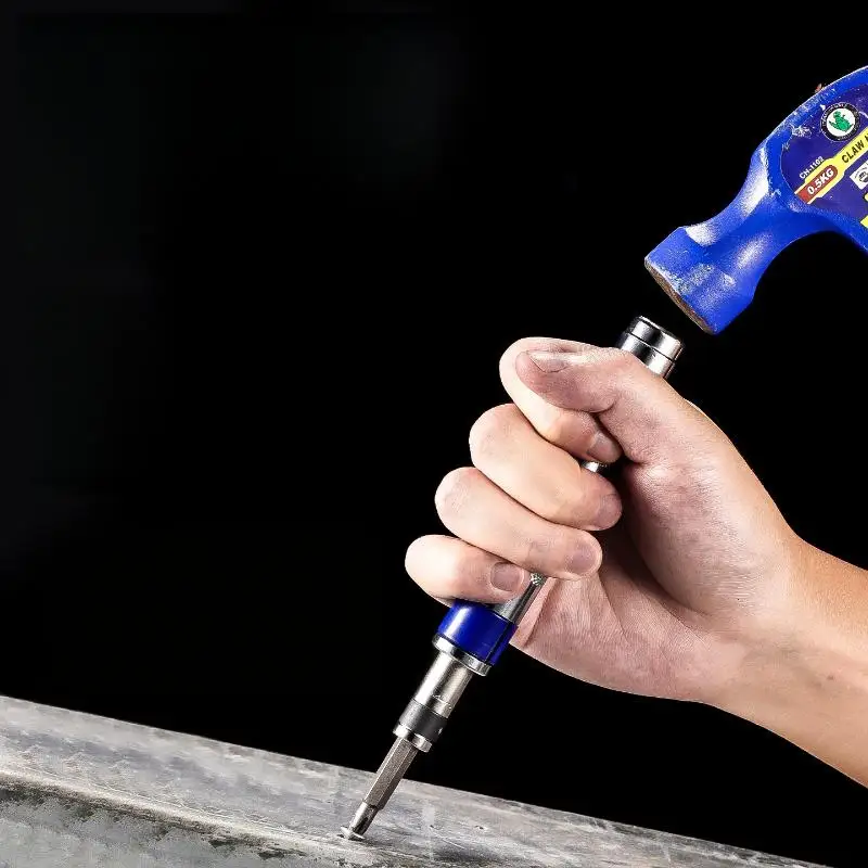 6 In 1 Impact Screwdriver Kit 1/4-inch Impact Drive Rusted Stuck Broken Fasteners Remover Tool DIY Accessories