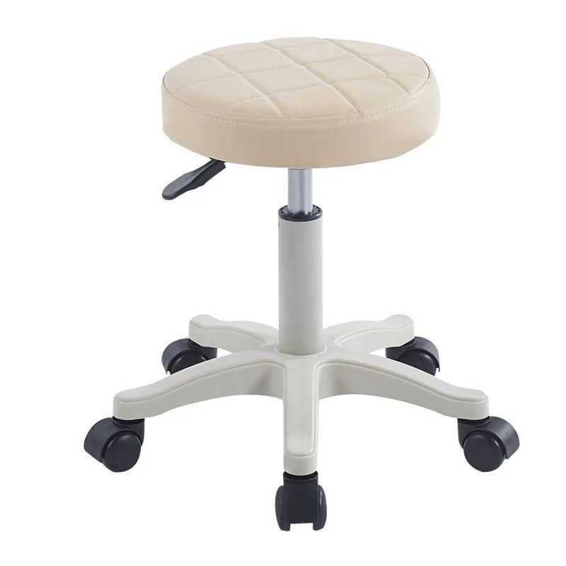 Round Stool Chair for Beauty Salon Barber Shop Adjustable Rotating Lifting With Wheels Beauty Stool Chair Furniture