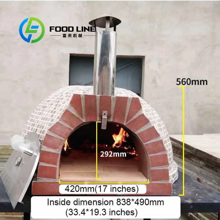 Wood Pizza Oven Wood Fired Outdoor BBQ Brick Pizza Oven