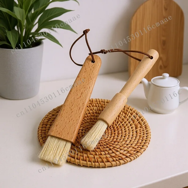 Beech brush bristle round BBQ bread cake baking coffee grinder bean bot manipulation no hair loss