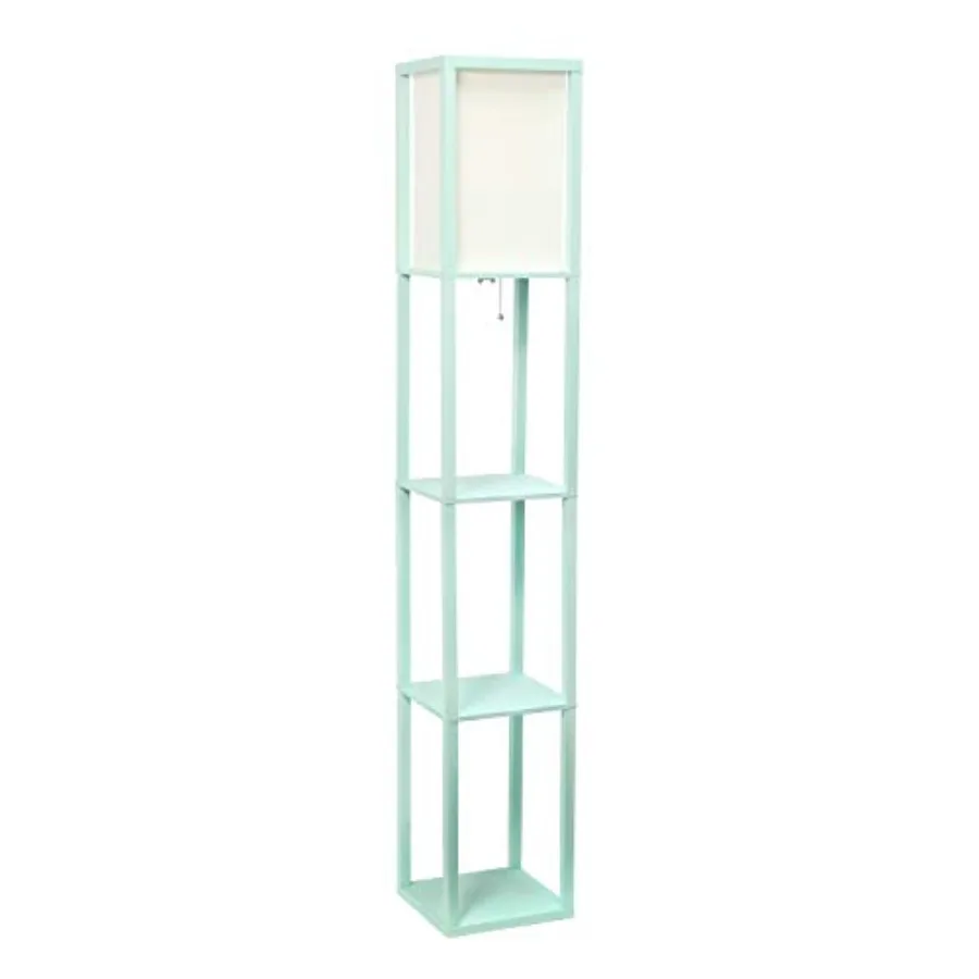 

LF1014- Напольная лампа-органайзер Etagere с тканевым абажуром