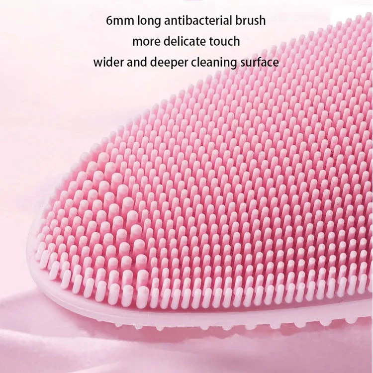 Spazzola per la pulizia del viso in silicone, nuovo massaggiatore facciale elettrico a 5 velocità con detergente per pori ad ultrasuoni