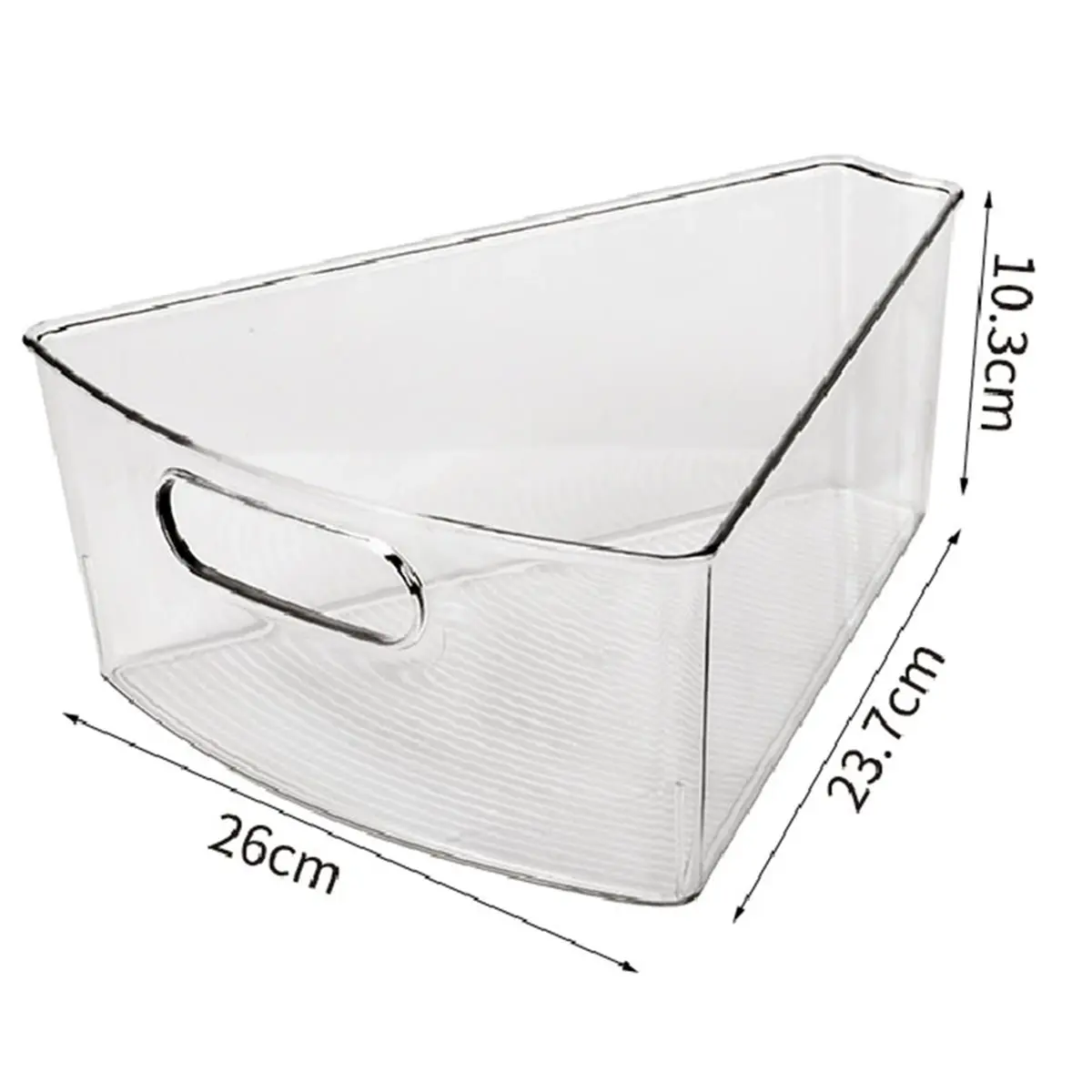 6 Pack Fan-Shaped Storage Box Cabinet Organizer Bins for 24