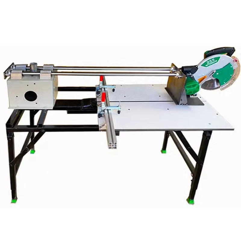 Multifunctional table saw Aluminum alloy stainless steel metal woodworking multifunctional panel cutting table saw