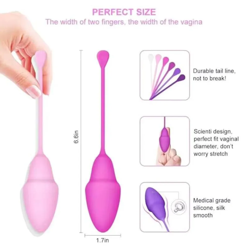 كرات كيجل للنساء 6 كرات كيجل مهبلية من السيليكون لتمارين أرضية الحوض كرات بن وا للتحكم في المثانة