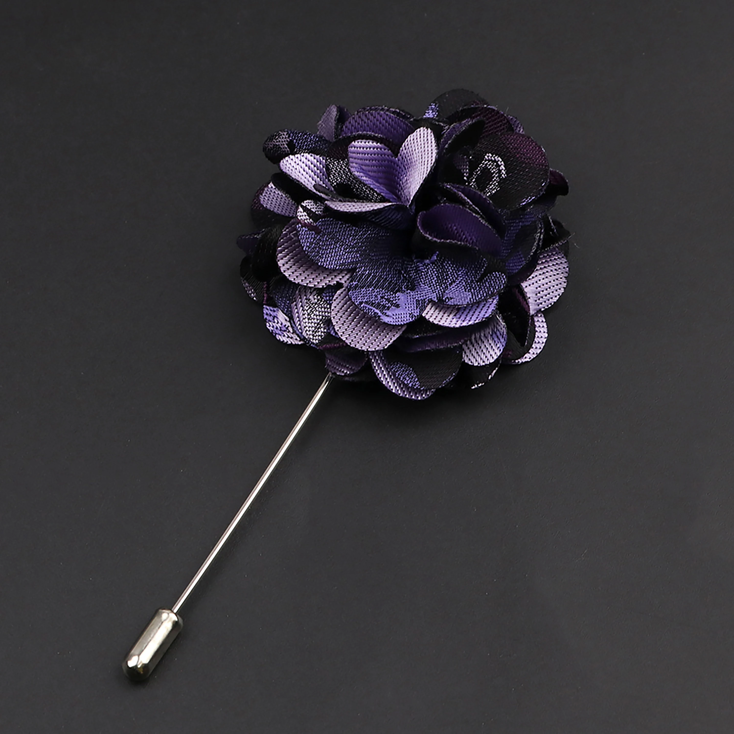 Men\'s Handmade Fabric Brooches Rose Floral Lapel Pin Matching Suit Shirt Clothes Accessory Fit Wedding Party Bussiness Gift