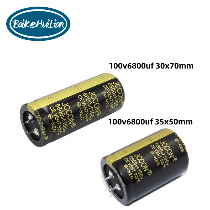 100v6800uf 100v audio amplifier frequency converter electrolytic capacitor 30x70 35x50