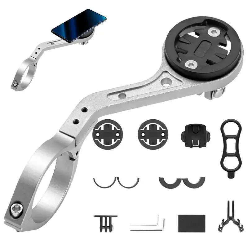 Bike Computer Mount Road Bike Extended Combo Mount Aluminium Alloy Extended Out-Front Cycling Bicycle