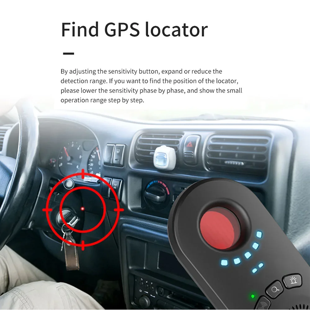 Mini Camera Detector Car GPS Locator Tracking Detection Portable Anti-Surveillance Anti-Sneak Shoot Night Vision Motion Tool