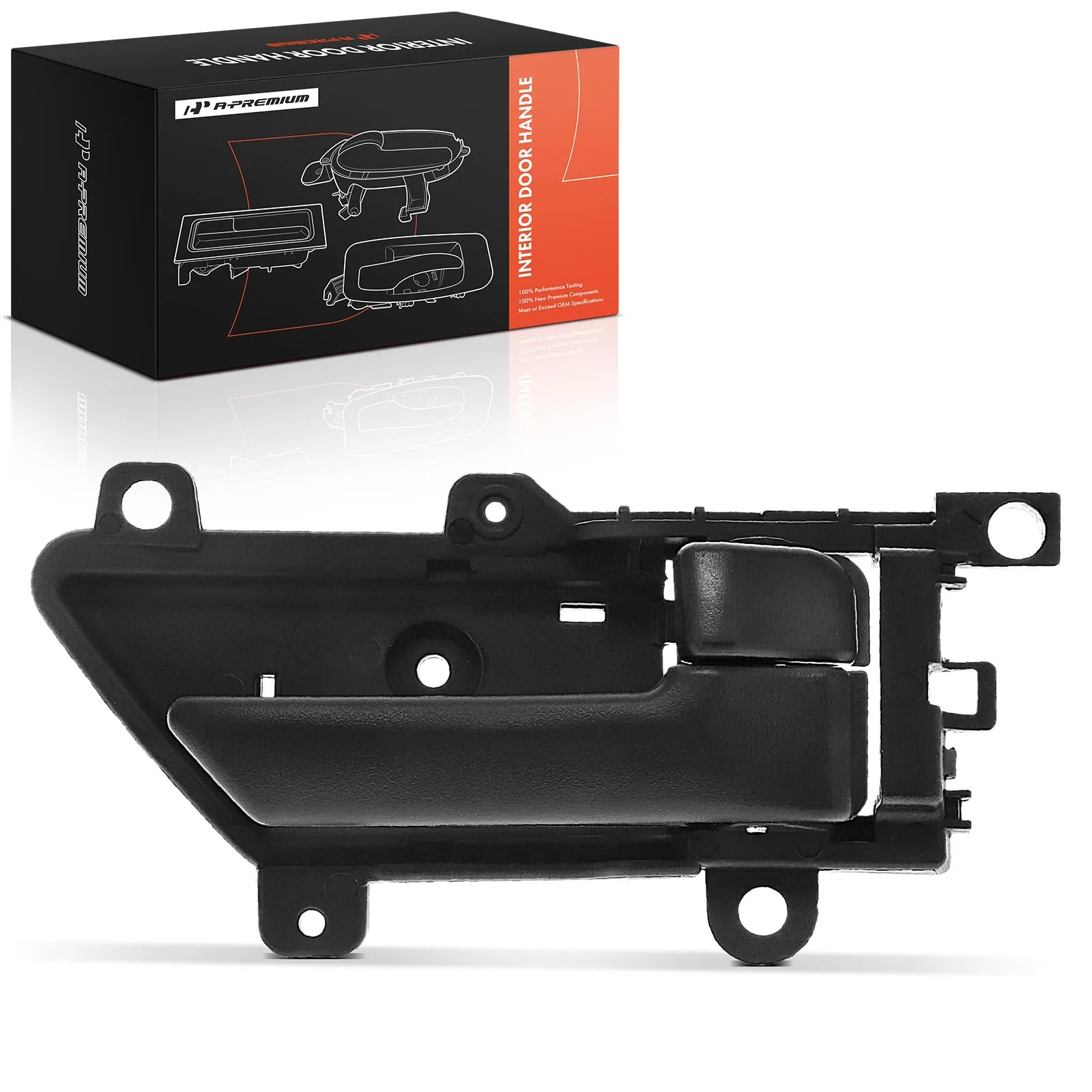 A-Premium Front or Rear Passenger Side Interior Door Handle Texture Black for Hyundai Veracruz 2007-2012