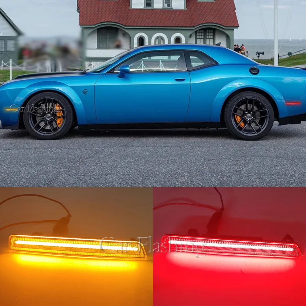 

For Dodge Challenger 15-21 models, side lights, turn bar lights, LED surround width lights, Challenger