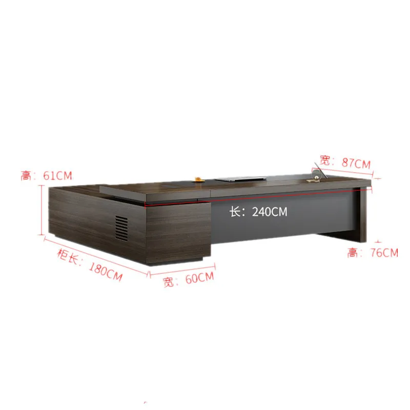 

Simple Modern Office Furniture President Large Class Leader Supervisor Manager Single Computer