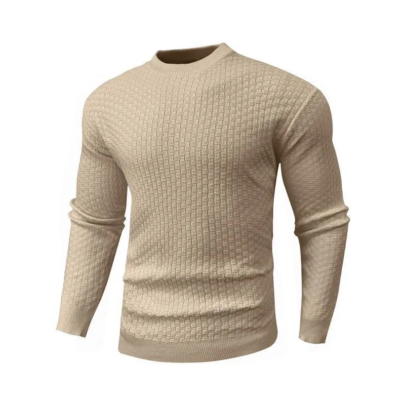 

Men's Cable Knit Sweater Twisted Knitted Sweater Cross-Border Men's Fashion Spring Season Non-Shrinking Easy Wear Casual Sweater