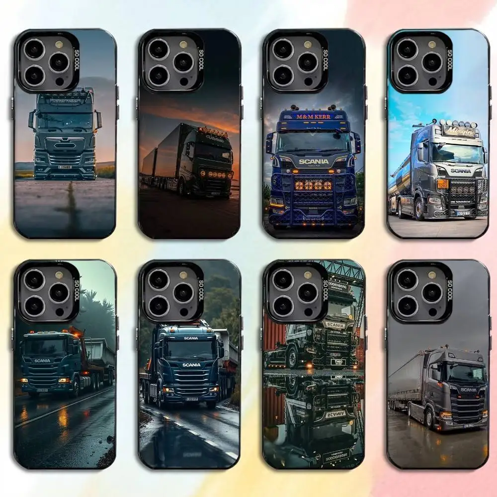 

Trucks SA-AB Phone Case For iPhone 16,15,14,13,12,17,Pro,MAX Black Matte Shockproof Cover