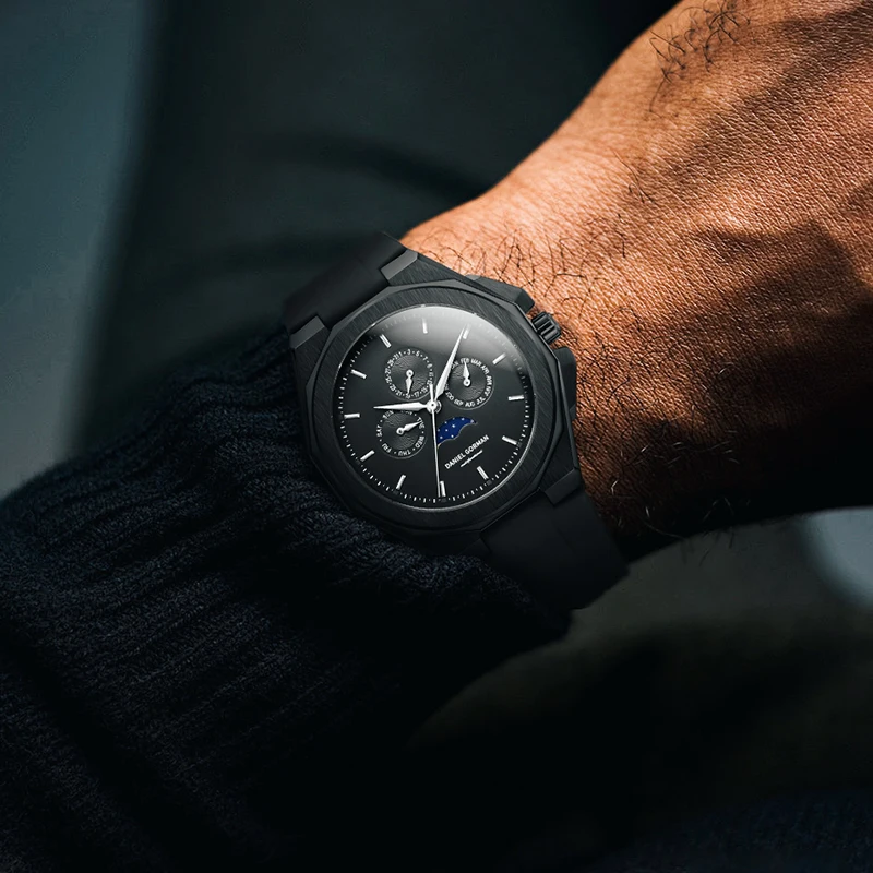 ساعة دانيال جورمان الفاخرة - ساعة وجه القمر لعام 2026 عقارب مخصصة من سلسلة بطل أعظم ساعة أصلية قابلة للجمع