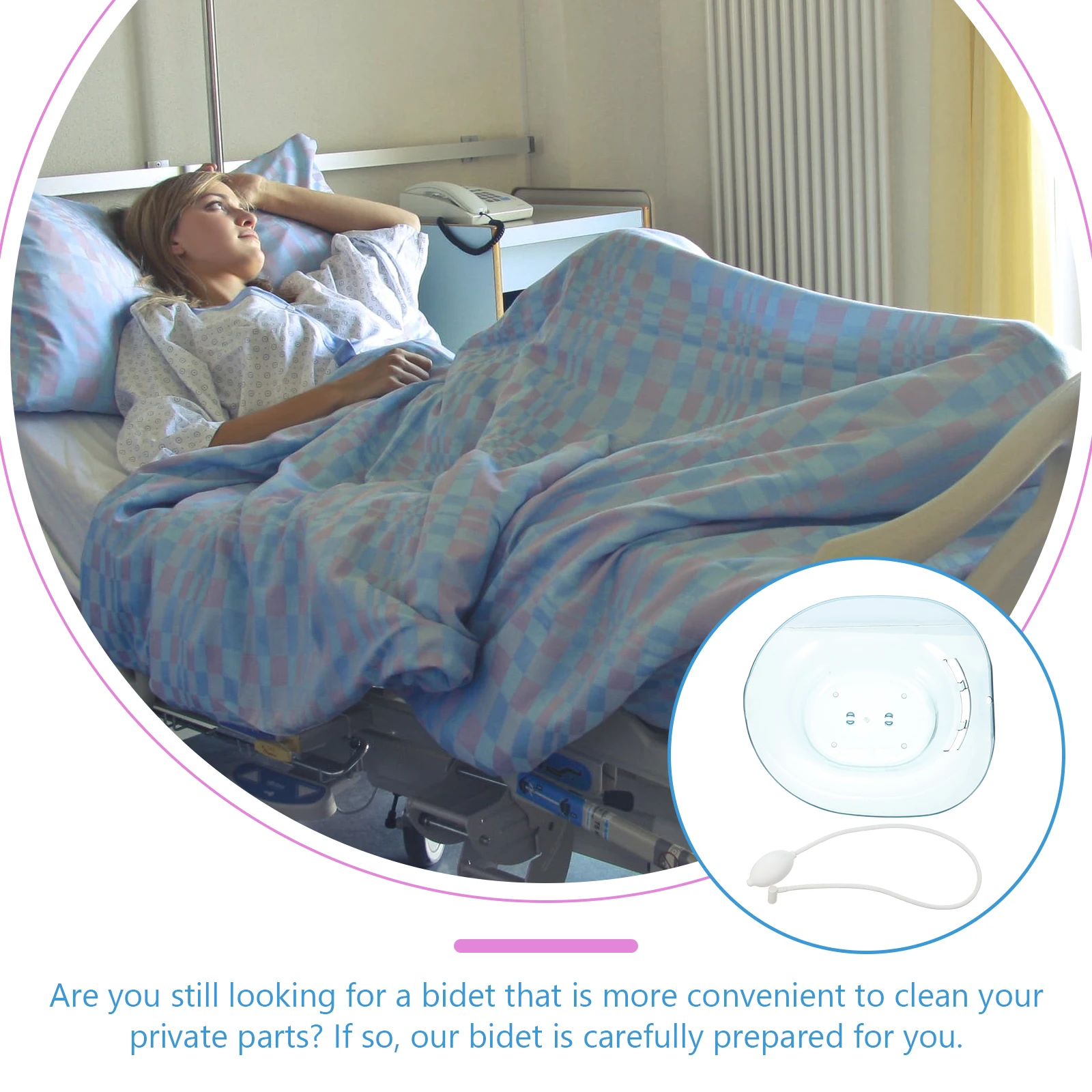 1Set Sitz Bath Basin Plastic Postpartum Care Toilet Seat Washing Basin Pregnant Women Postoperative Care Reusable Skin Friendly