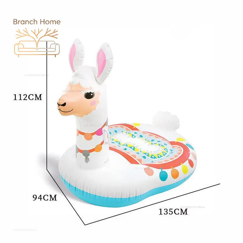 Large Inflatable Seals Unicorns Crocodiles Float Adult Riding Swimming Pool Buoy - No Pump