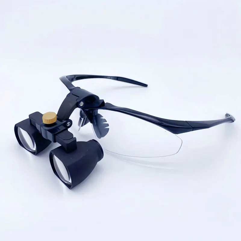 Dental 2.5X 3.5X  Flat Magnifying Glass Loupe Binocular Magnifier Working Distance 420mm Dentist Tool
