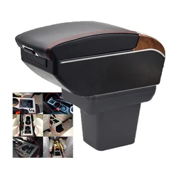 For Land Rover Freelander 2 Armrest Box Elbow Rest Center Console Storage with Phone Charging USB Interface Cup Holder