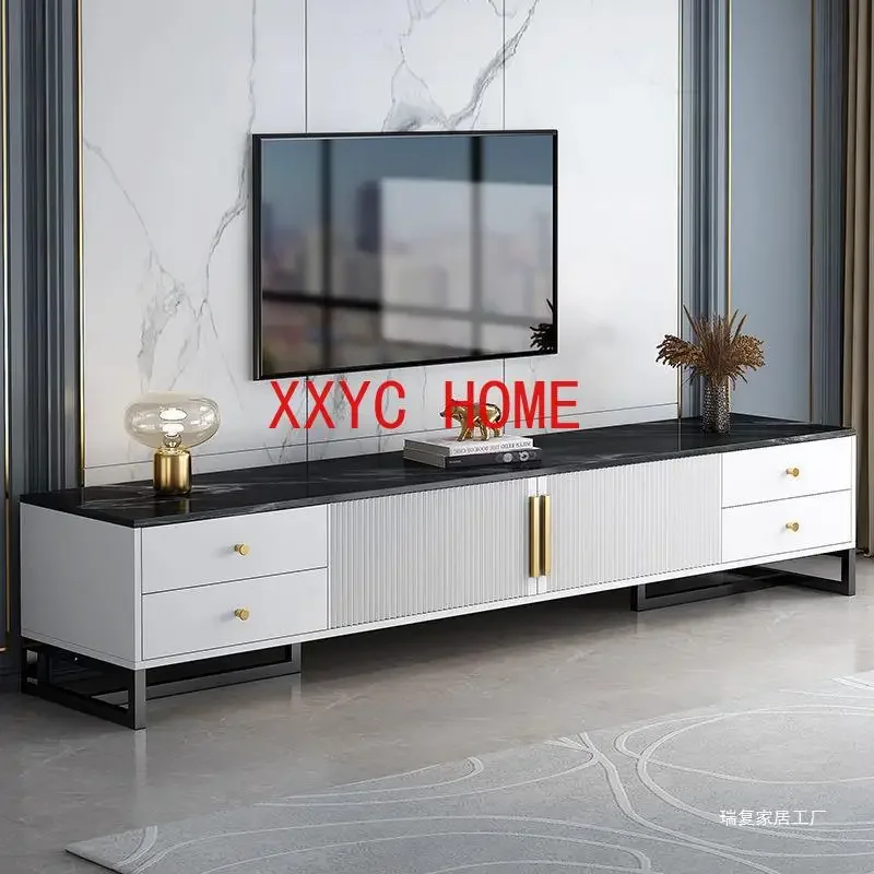 Floor Mobile Drawer Expandable Tv Stand Standing Vintage Wood Schedari Tv Table White Mobile Tv Soggiorno Furniture Living Room