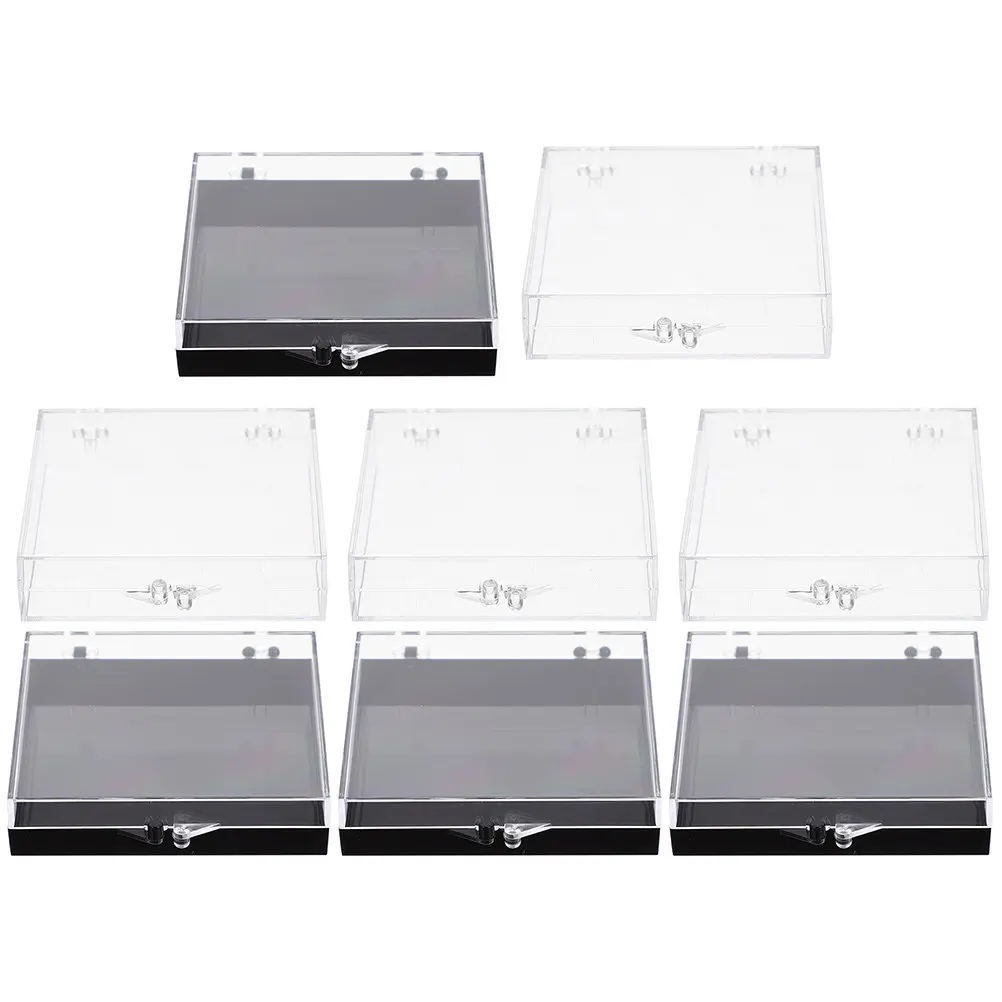 

8Pcs Nail Tips Box Organizer Case Clear Lid for Press on Nails Beads Buttons Jewelry Portable Durable Nail Tips Box
