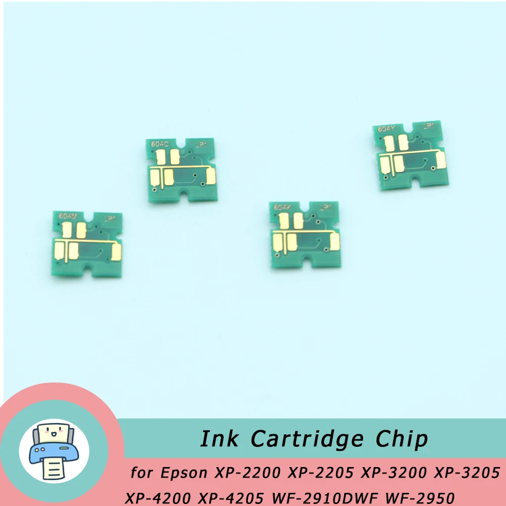 T604 604 604XL mürekkep kartuşu çip Epson XP-2200 XP-2205 XP-3200 XP-3205 XP-4200 XP-4205 WF-2910DWF WF-2950 çip