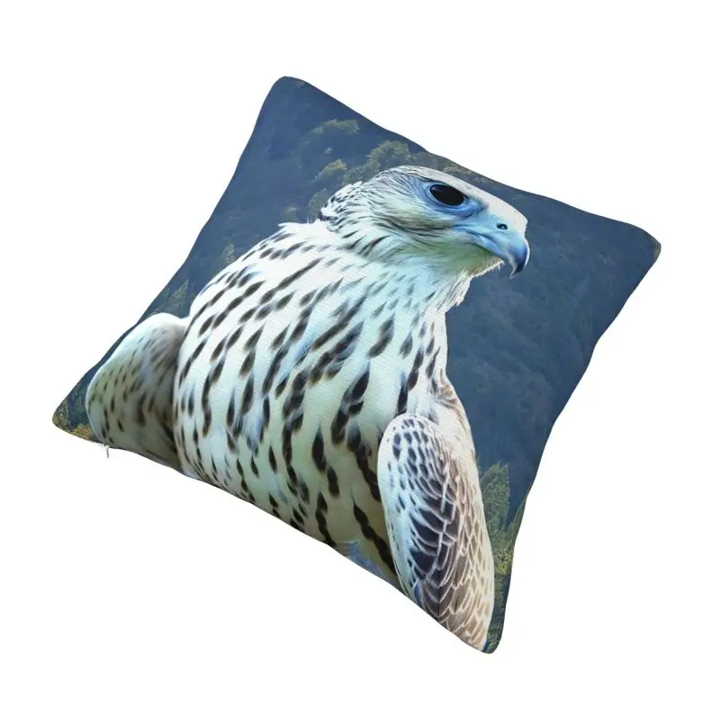 Beautiful Peregrine Falcon Bird Cushion Cover Soft Cute Pillow Cover Living Room Decoration Salon Pillowcase