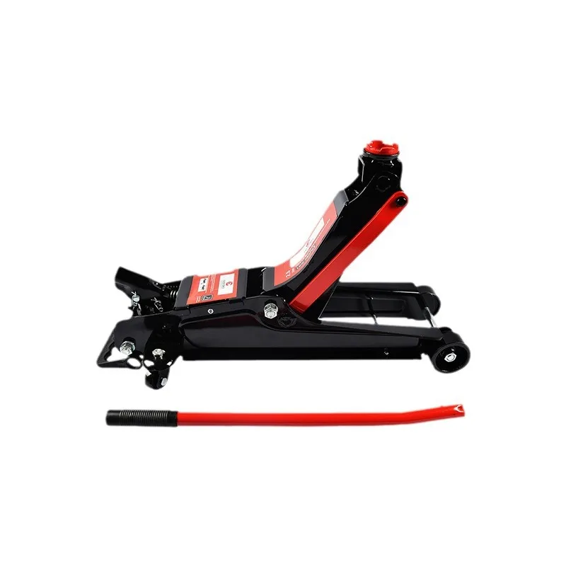 Hydraulic horizontal hand crank no-load lifting car truck tire changing tool ultra-low 2T jack hardware tool