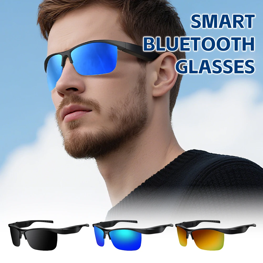

5.4 Smart Bluetooth Glasses with Call/Music Function Waterproof Long-Endurance Sports Earphones Type-C Fast Charging