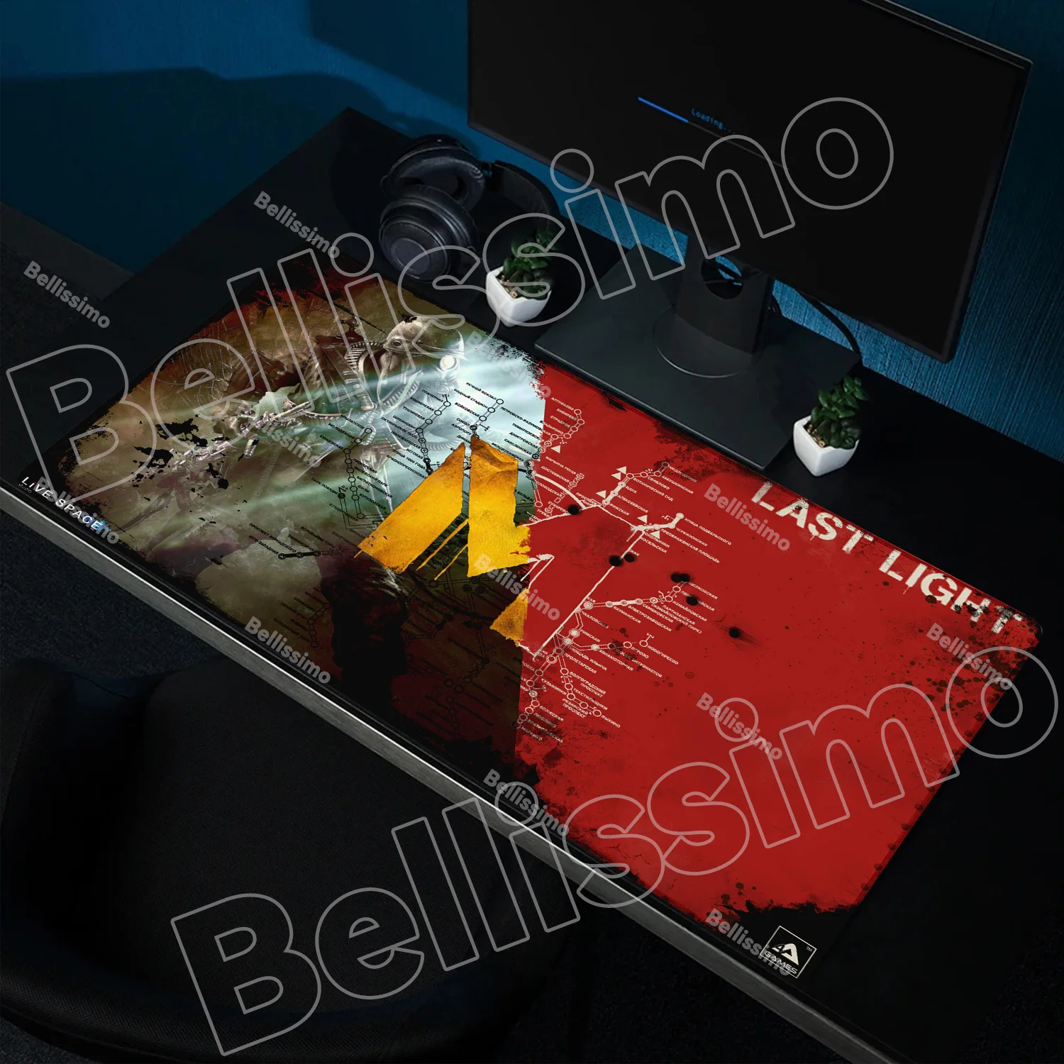 

Gaming Accessories Large Metro 2033 Mouse Pad Laptop Office Table Pads Keyboard Rubber Desk Mat 900x400 Pc Rubber Anime Mousepad