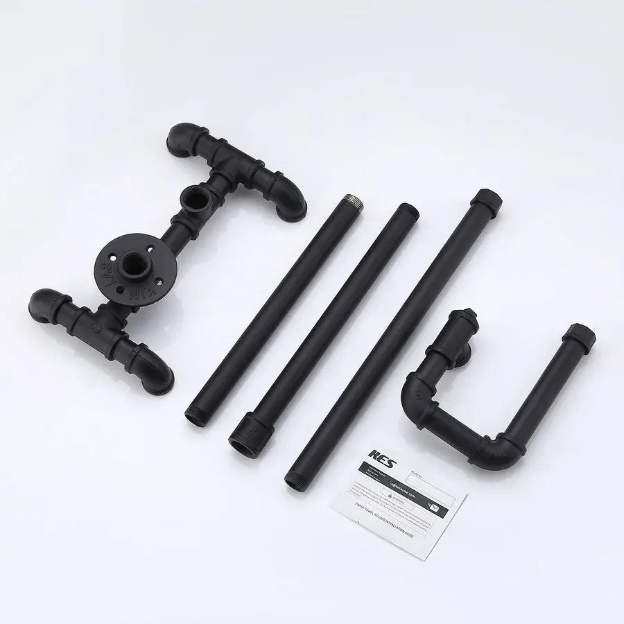 

Держатель для туалетной бумаги в деревенском стиле с отсеком для запаса, подставка для туалетной бумаги в стиле фермерского дома, промышленный держатель для туалетной бумаги из трубчатого металла, черный