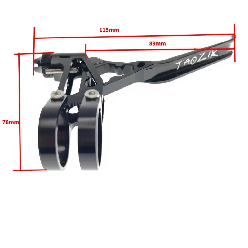 Brake Handle Lever CNC Hollow Aluminum Alloy V-brake Disc Brake Handle Mountain Bike Folding Brake Handle Bicycle Repair Parts