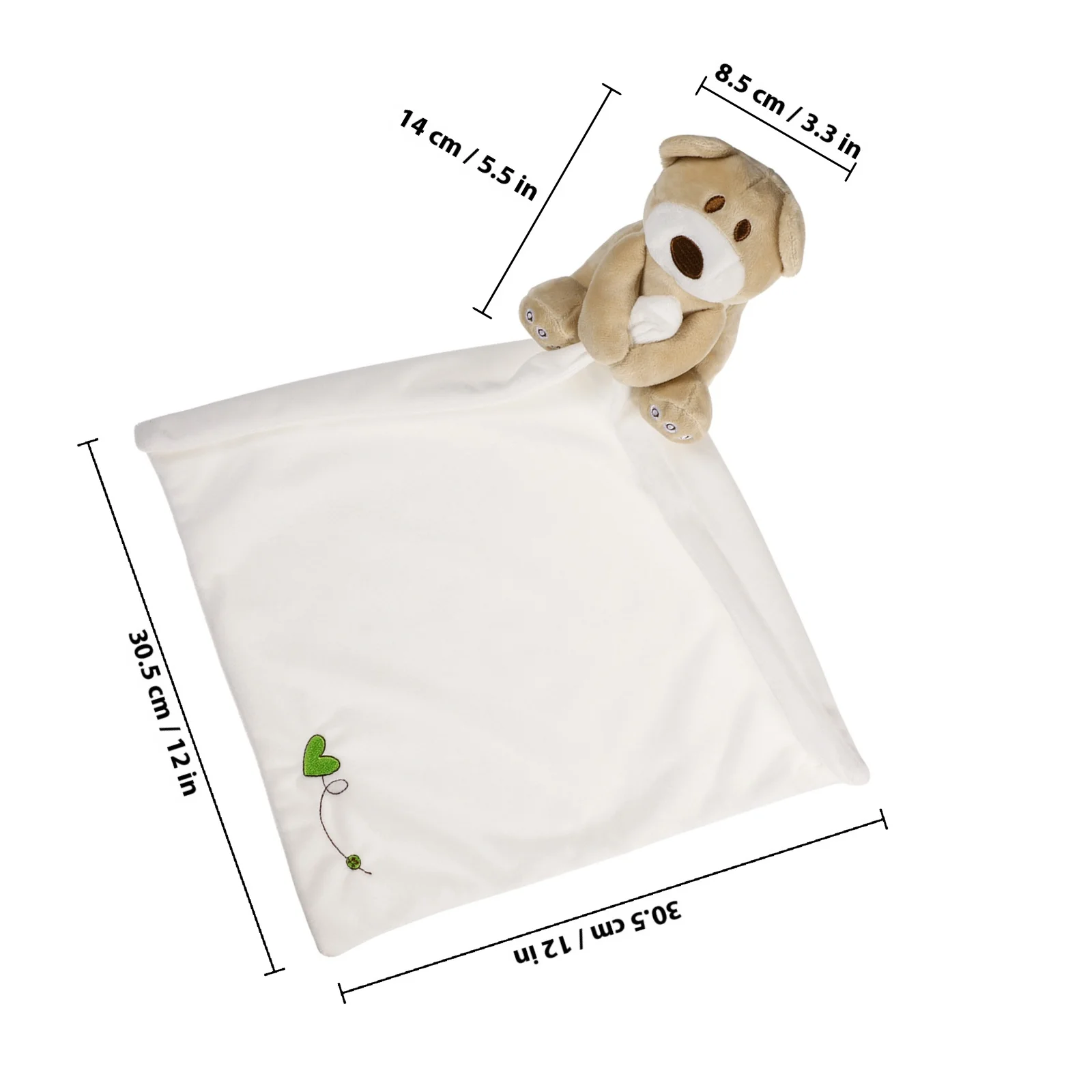 بطانية أمان الدب الرائعة للأطفال - لحاف من الألياف اللدنة المصنوعة من القطن الناعم مع شخصية كرتونية مرفقة، نوم مهدئ #6