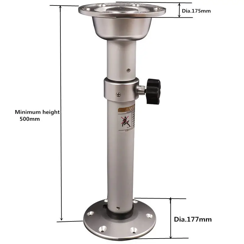 Metal Picnic Table RV Alloy Car Interior Accessories Rear Position Stepless Height Adjustable Table Legs Quick Release Table Leg