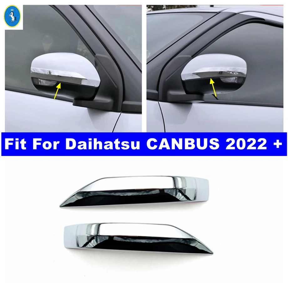 

Chrome Rearview Mirror Anti-rub Strip Protect Anti-collision Stripes Cover Trim For Daihatsu CANBUS 2022 Exterior Accessories